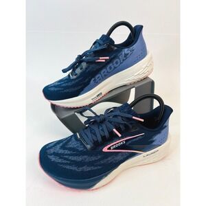 Brooks Launch 11 Womens Running Shoes Peacoat Blue Peach 120439 1B 483 Size 8.5